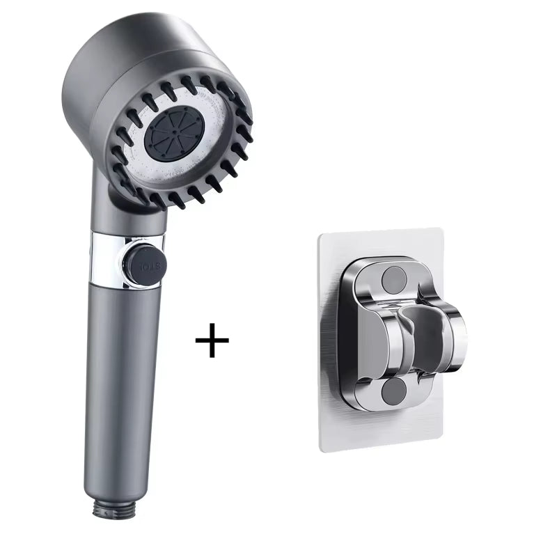 3-Mode Shower Head with High-Pressure Spray & Filter