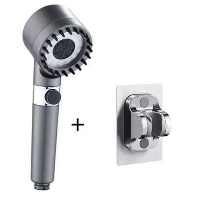 3-Mode Shower Head with High-Pressure Spray & Filter