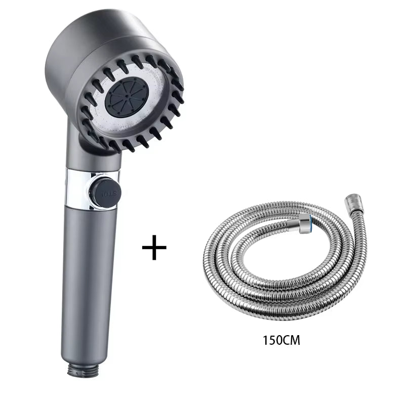 3-Mode Shower Head with High-Pressure Spray & Filter